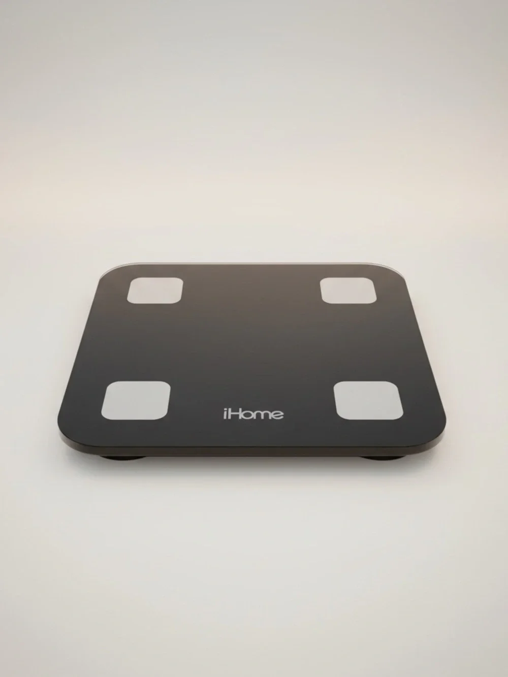 IHOME Black and Silver Touch Sensitive Scale weight loss bathroom resolution